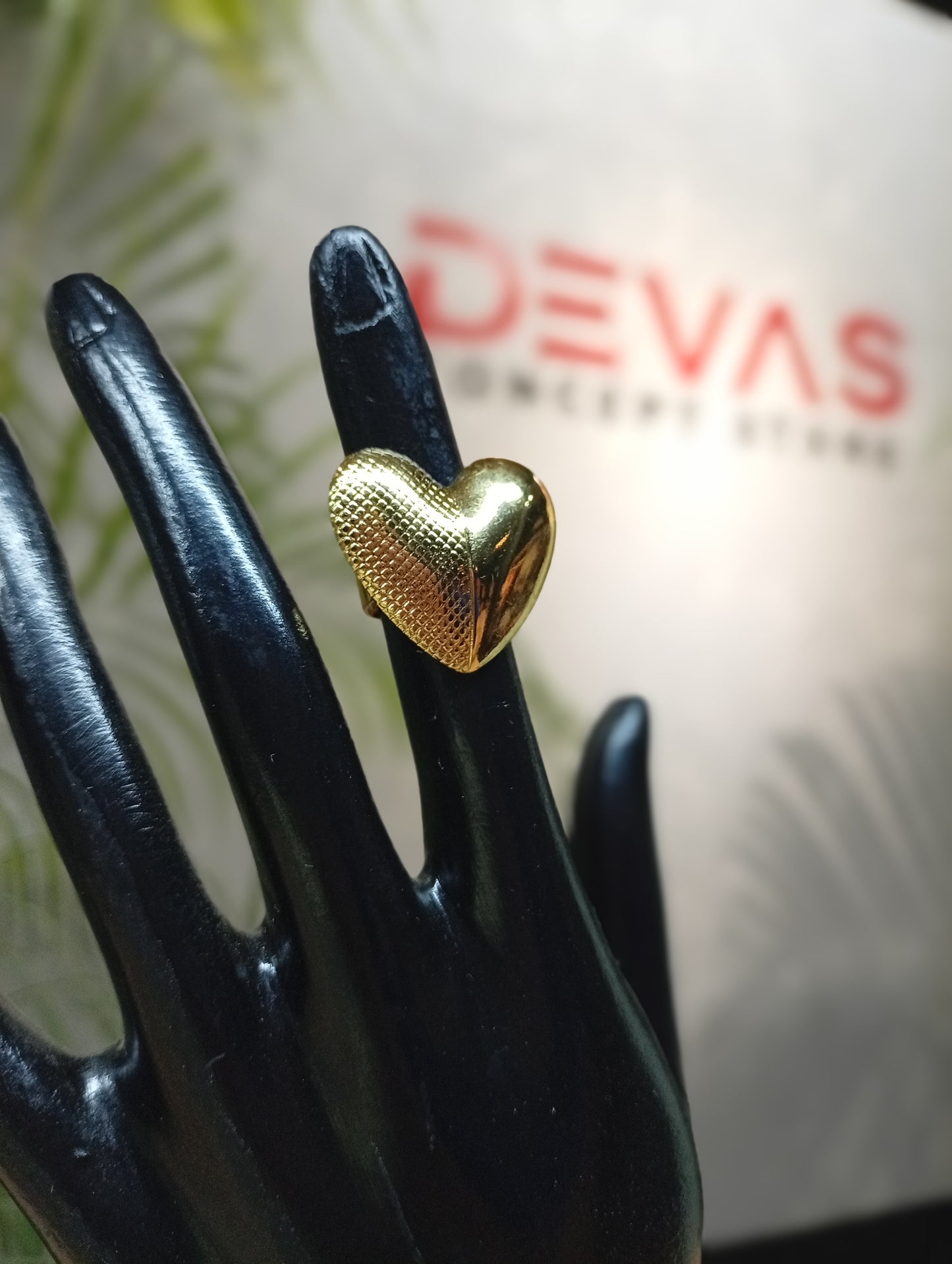anillo En Forma De Corazón