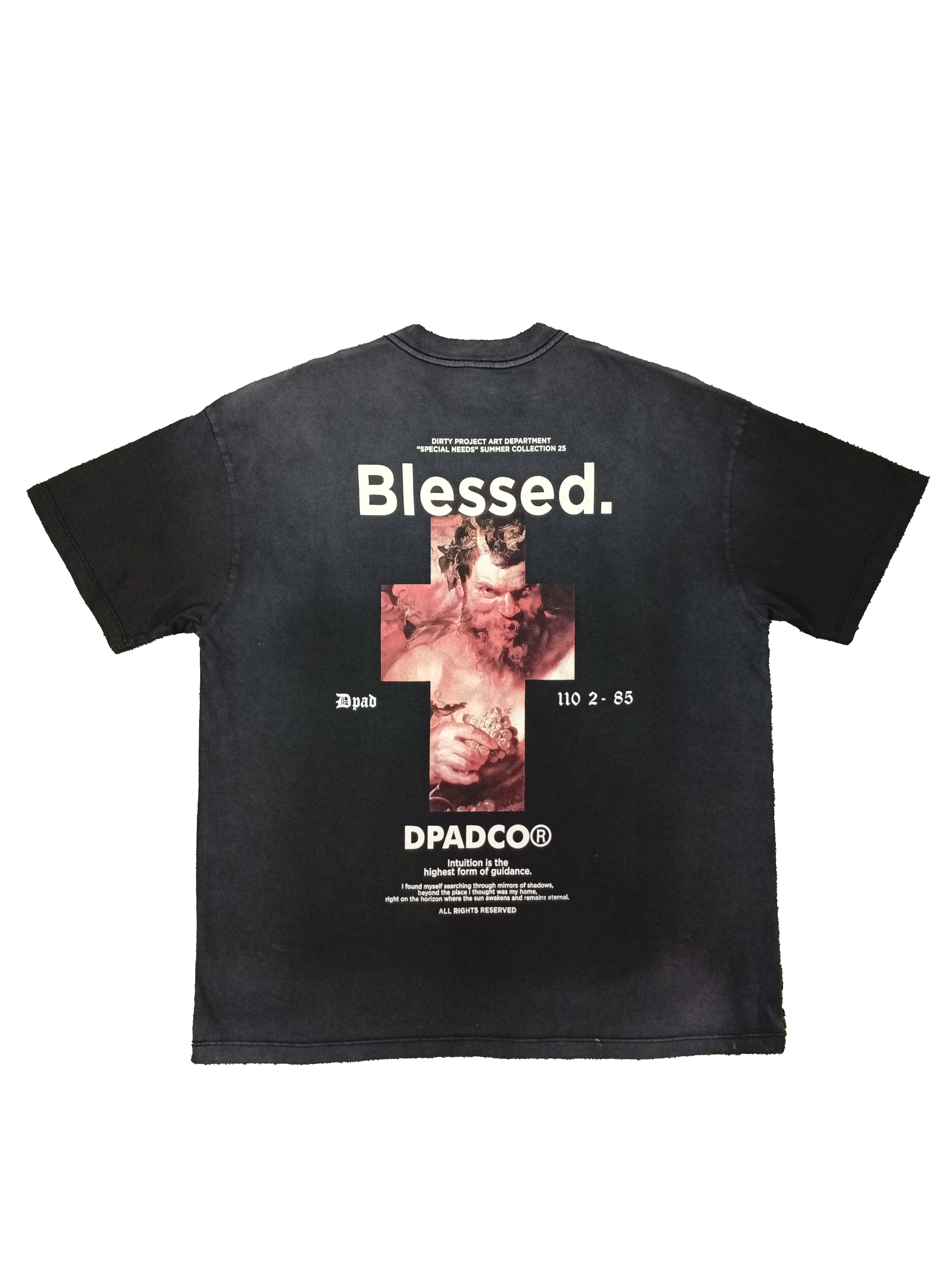 BLESSED PRINT TEE   .DP000066