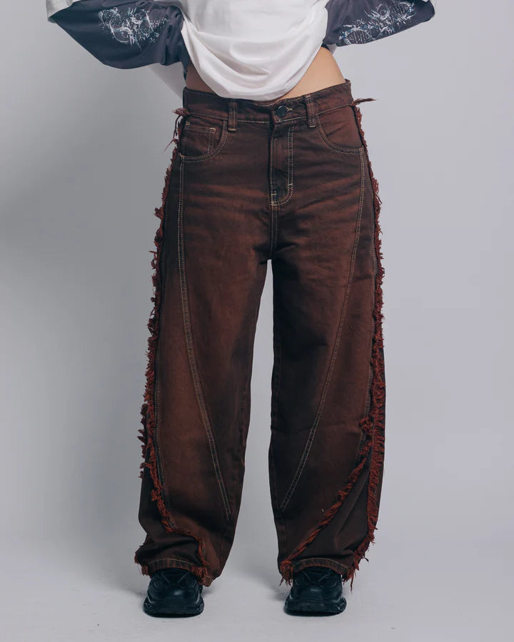 Baggy Jean Disruptive Marron