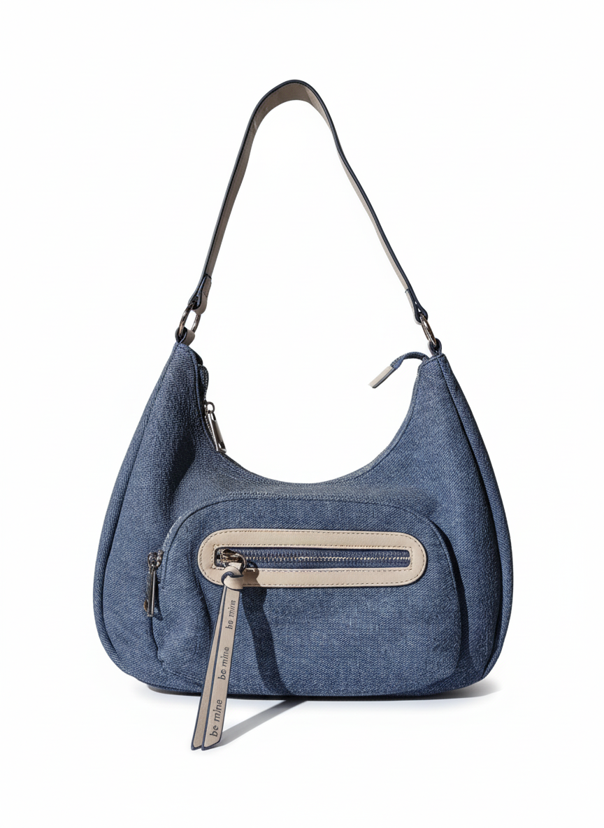 Amber Denim Hobo Bag  .CH000042