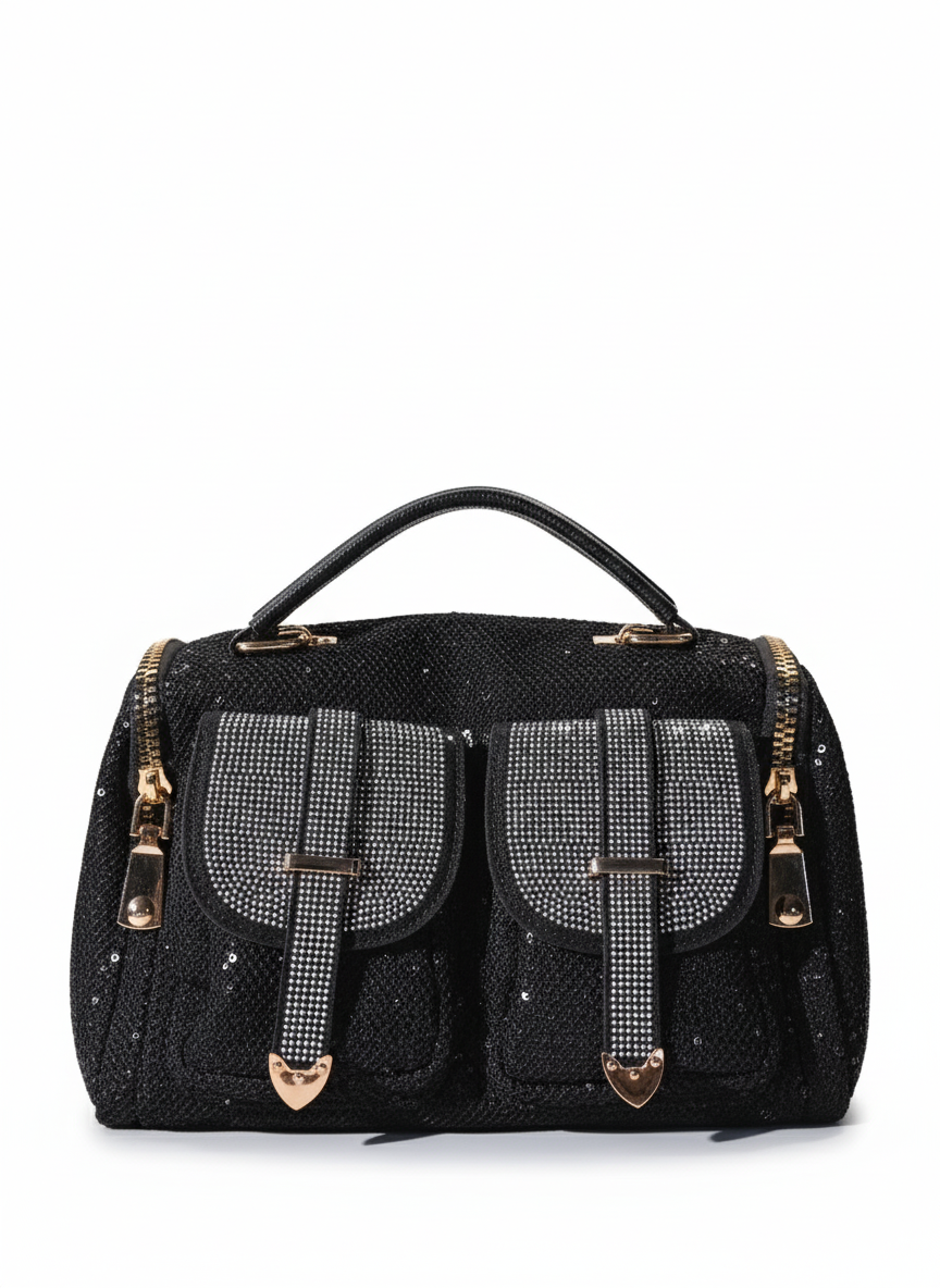 Bolsos Elegantes For Damas Con Pedrería Y Lentejuelas .CH000026