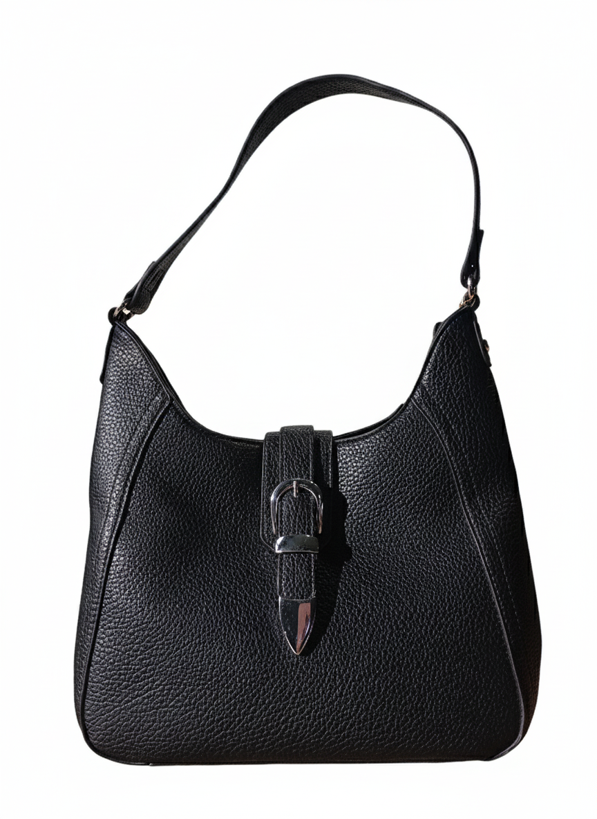 Small Shoulder Bag with Sculpted Buckle 438_3   .CH000063