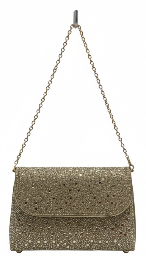 Anga Almond Diamond / Gold Crossbody Bag  .CH000115