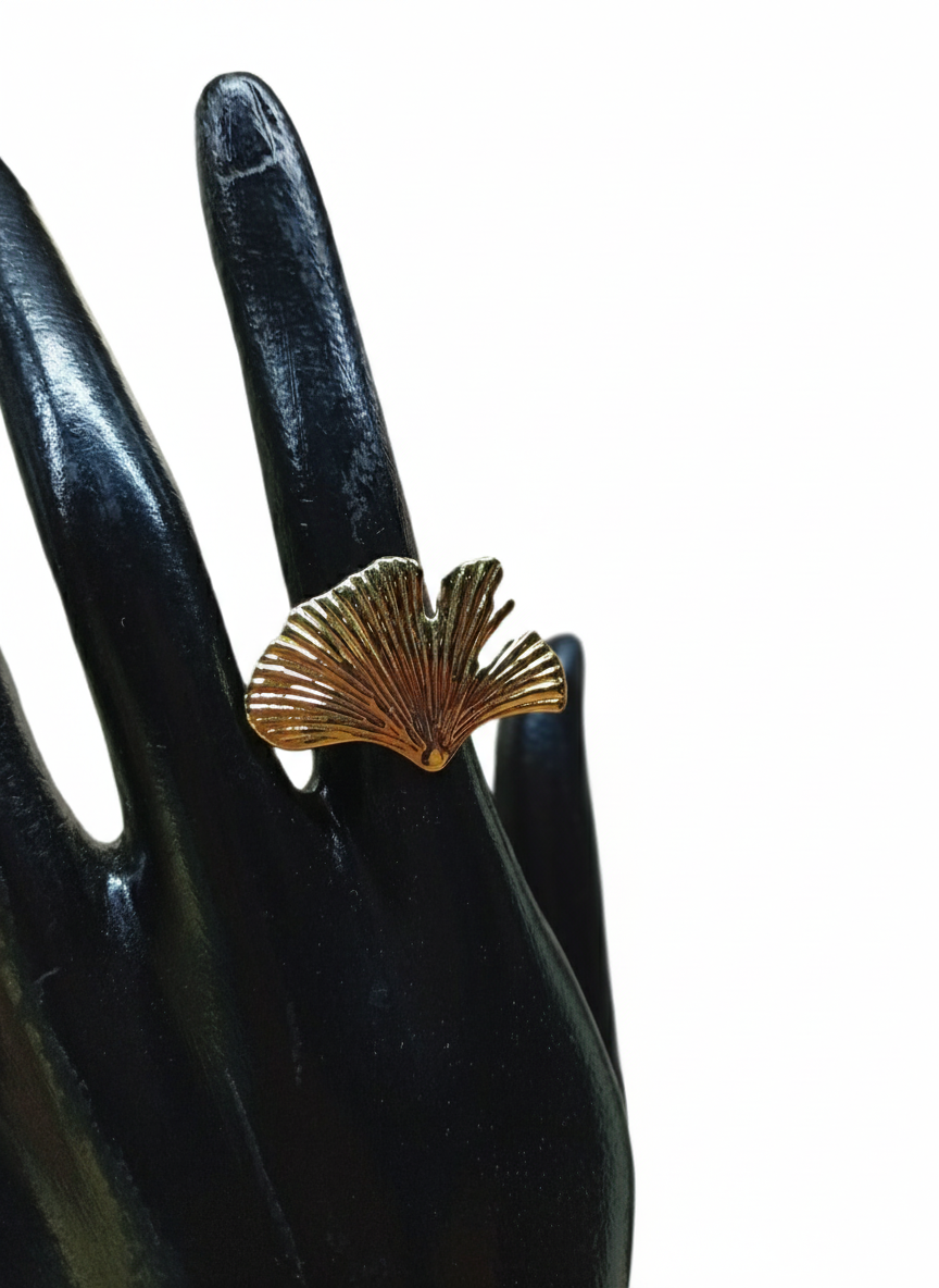 anillo De Hoja De Ginkgo .DV000096