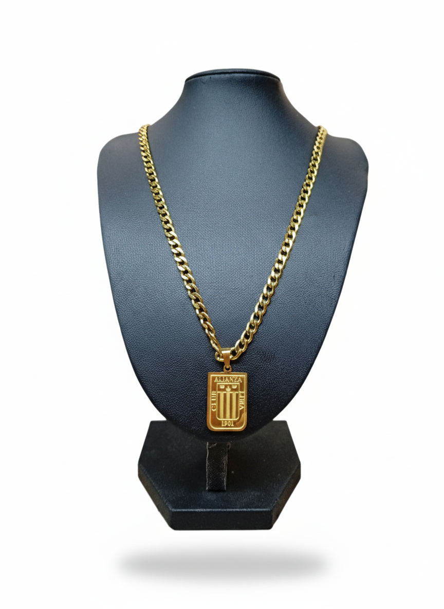 Collar De Alianza Lima Dorado .ON000057