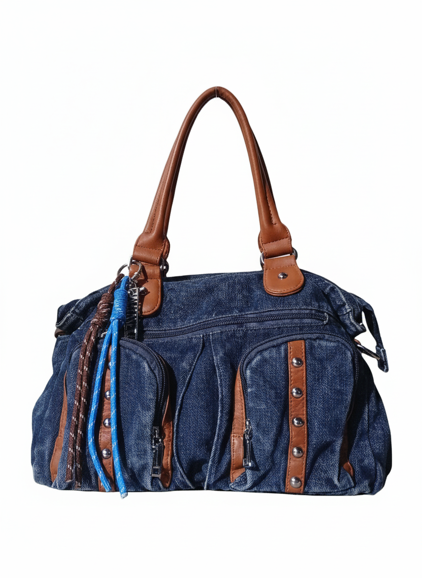 Bolso De Mano Para Mujer De Mezclilla     .CH000046