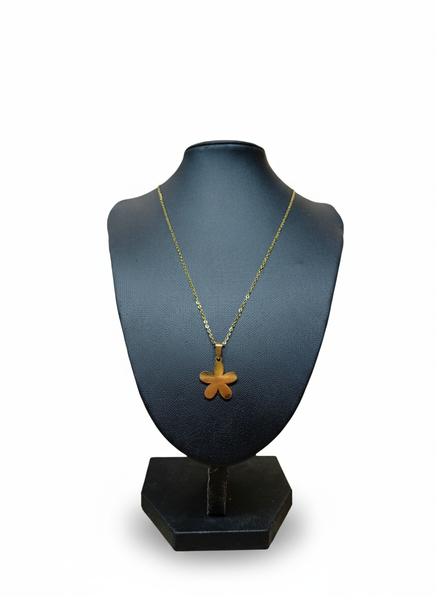 Collar De Flor Dorada  .ON000021