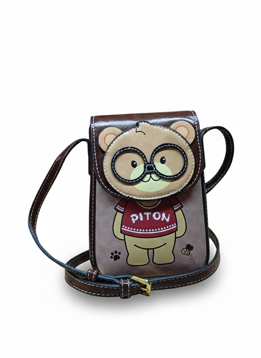 Shoulder Bag For Women Cute Bear Design Simple Fashion