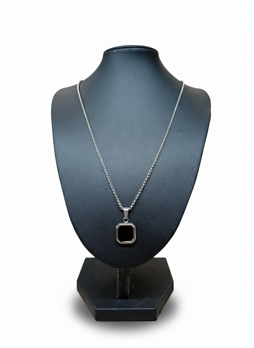 Collar De Piedra Negra .TPG10014