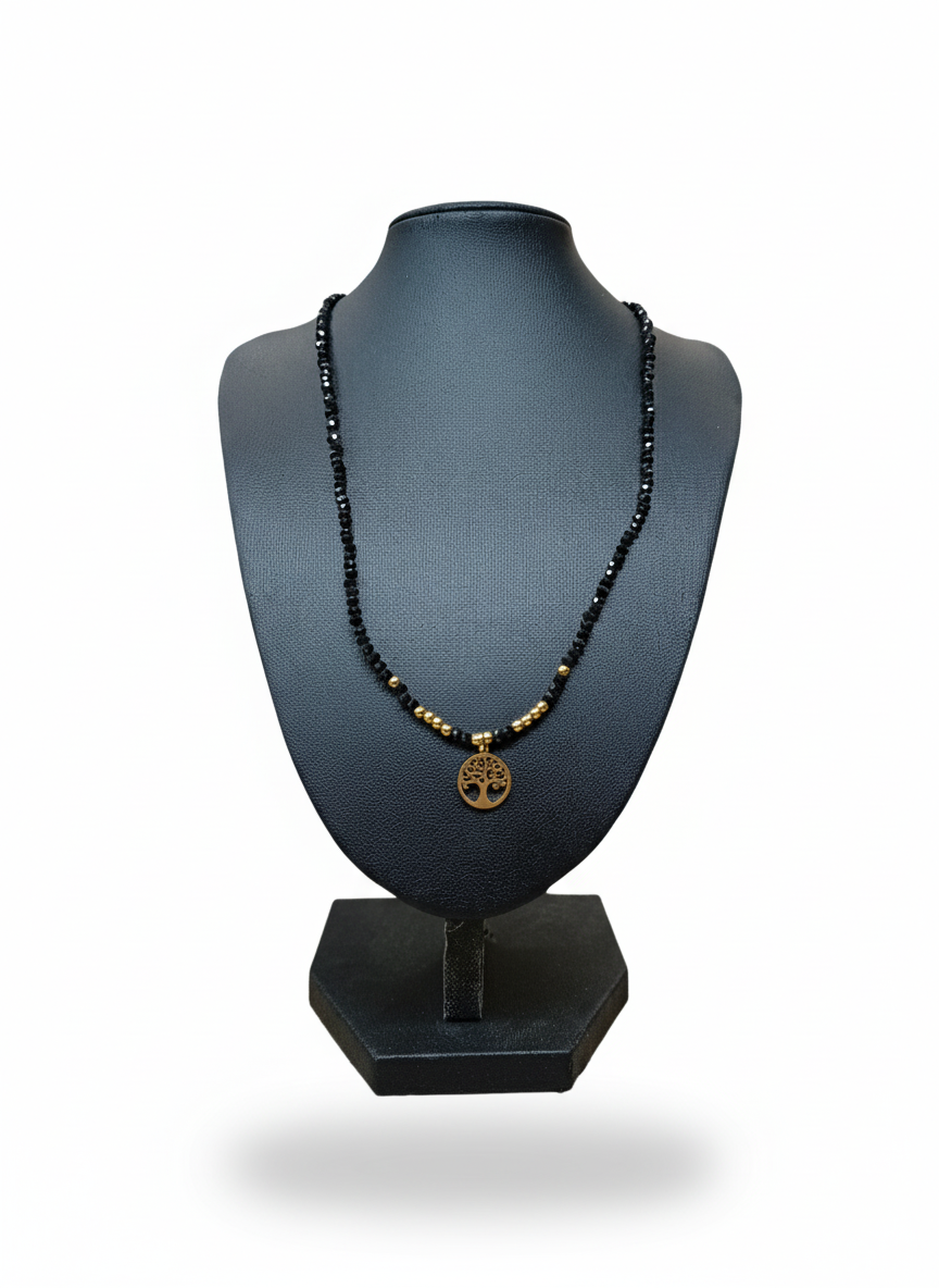Collar Piedras Negras Y El Árbol De La Vida .ON000091