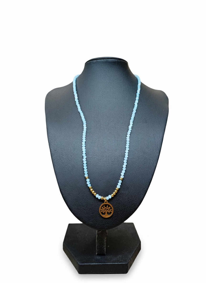 Collar Con Cuentas Y El árbol De La Vida .ON000010