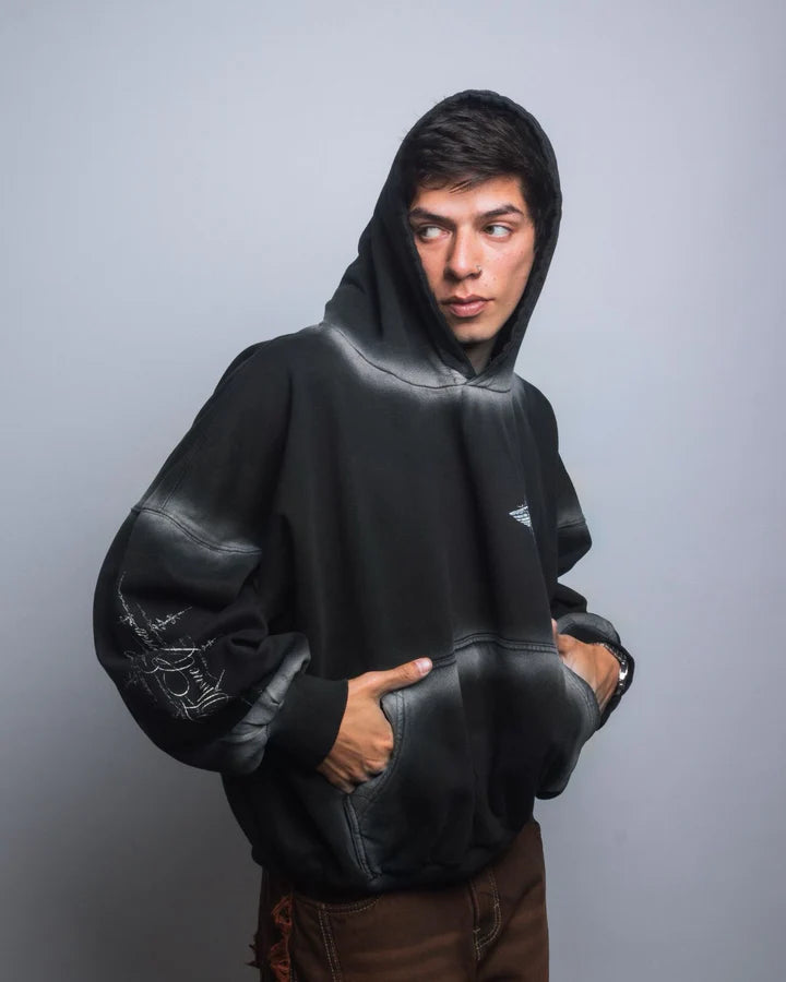 HOODIE NEGRA THRONE OF SORROW