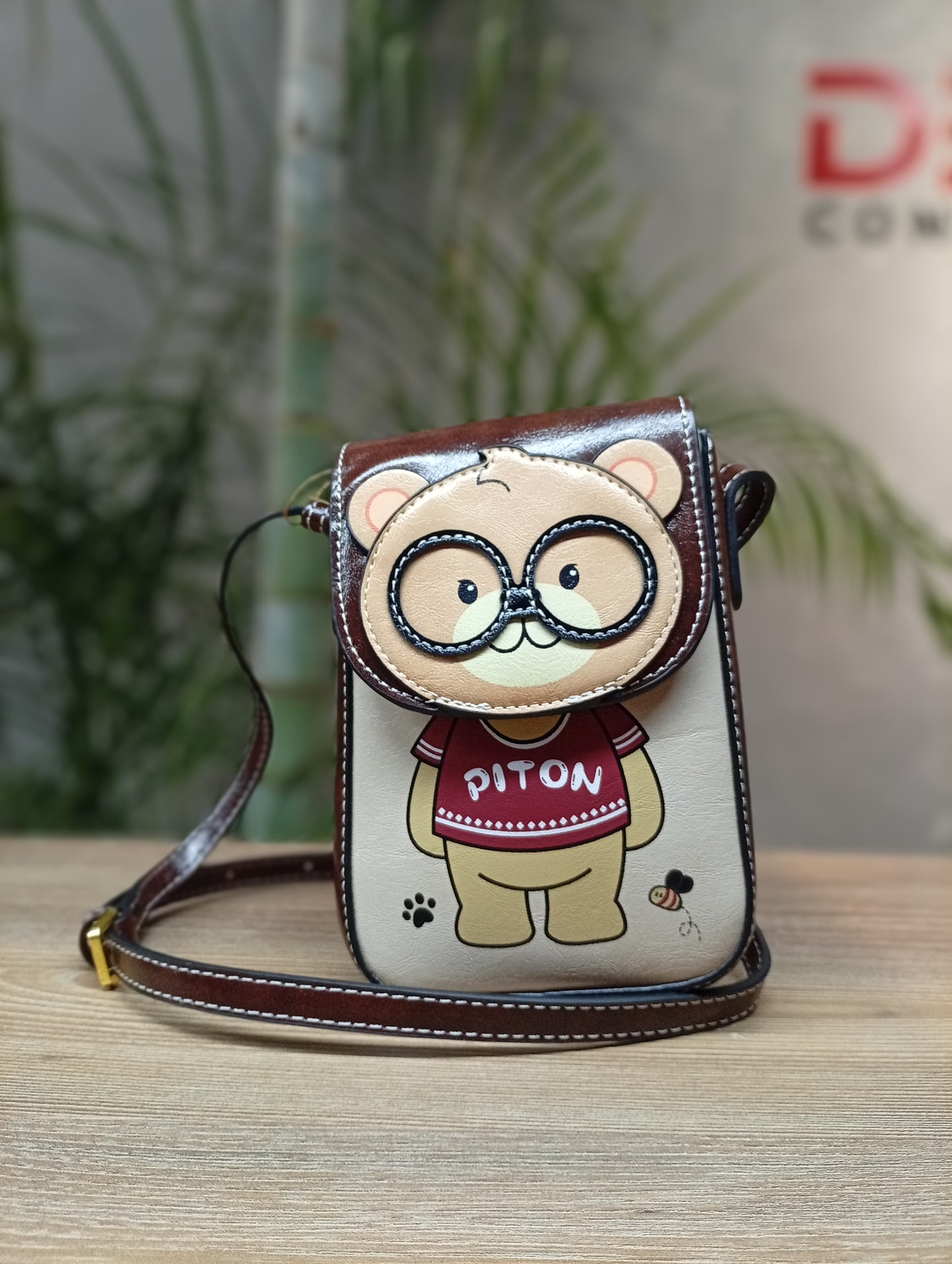 Shoulder Bag For Women Cute Bear Design Simple Fashion