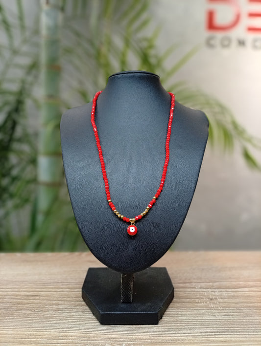 red evil eye necklace